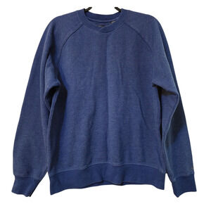 By Greg Norman Mens Pullover Sweater Size M Blue Crew Neck Raglan Sleeve